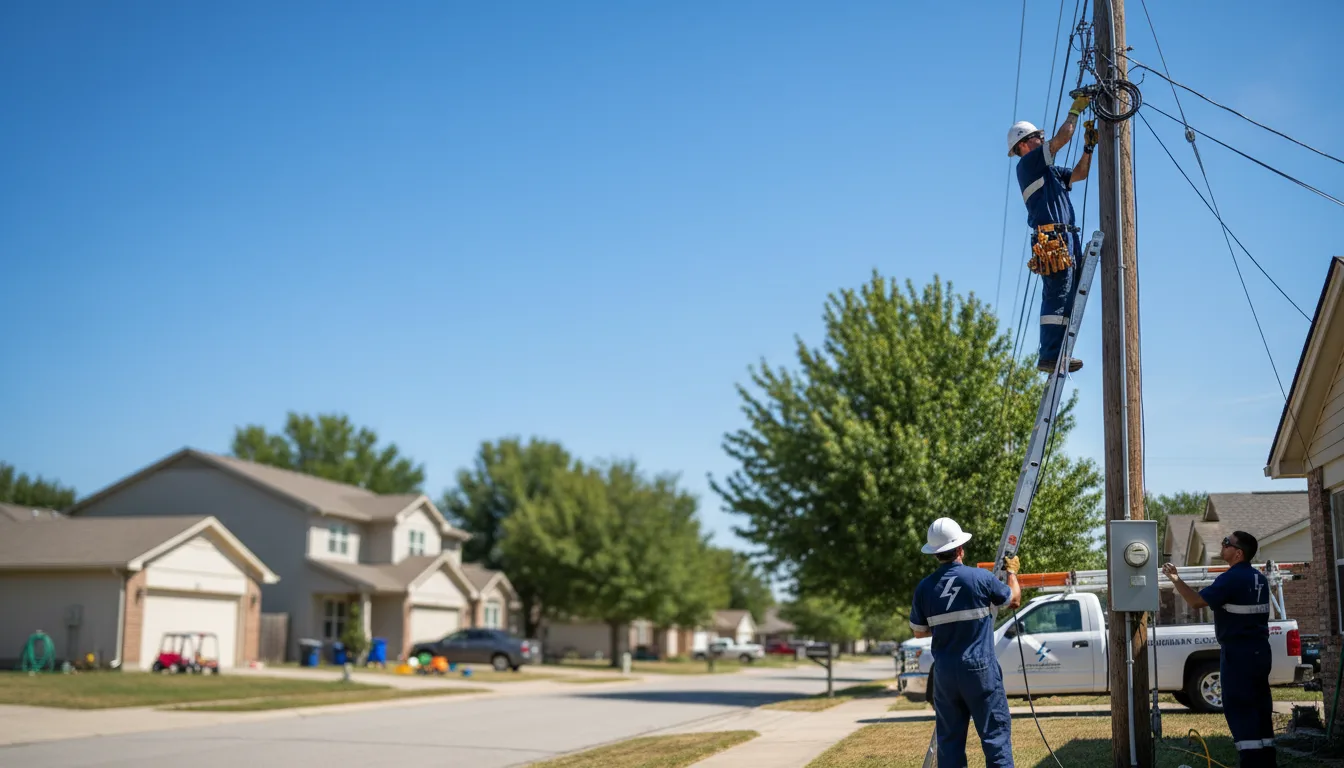 Residential electrician providing installation services in Austin, MN